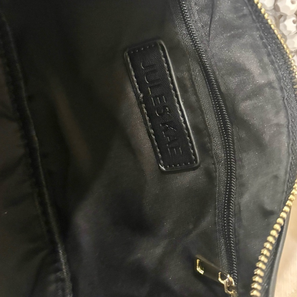 SOLD // NWT 🌙 Jules Kae • Zola Black Vegan Leather Half Moon Shoulder Crossbody - Picture 12 of 16